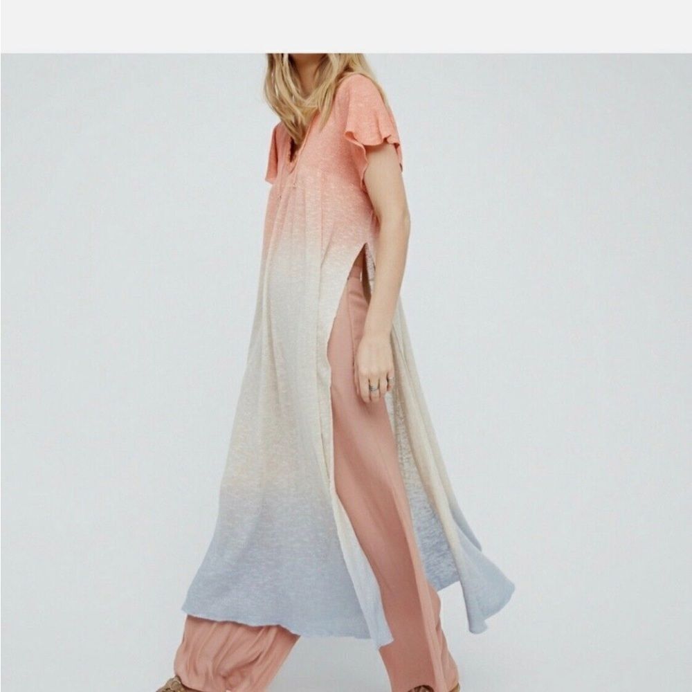 Free People Ombre Knit Tunic Top XS